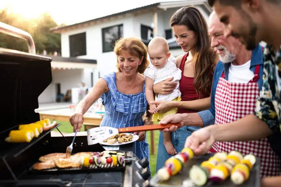 Backyard BBQs or Picnics as an example of unique celebration of life in Australia