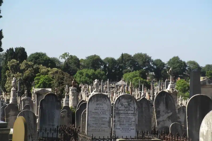 A traditional burial in Australia